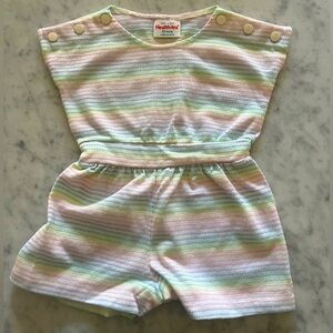 Vintage Healthtex Rainbow Romper 12 Months